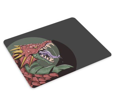 Gaming muismat ferocious dragon head - TenStickers