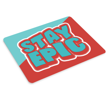 Citaat muismat blijf episch zinnen - TenStickers