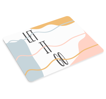 Citaat muismat abstract laat het los - TenStickers