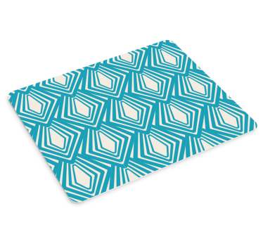 Patronen muismat angular blauwe vormen - TenStickers
