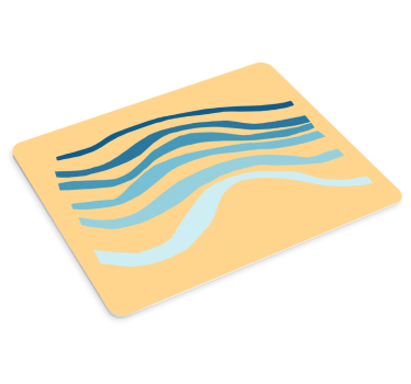 Patronen muismat abstract golflijnen - TenStickers