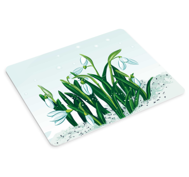 Originele muismat sneeuwklokjes in bloei - TenStickers
