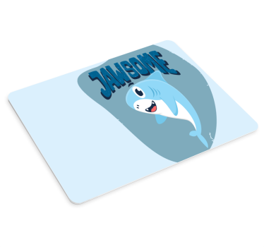 Gaming muismat schattige haai grafiek - TenStickers