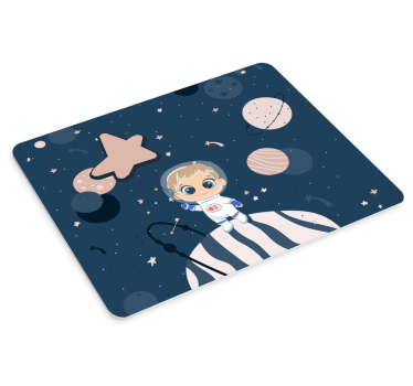 Anime muismat schattig astronautenpersonage - TenStickers