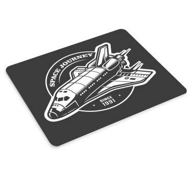 Gaming muismat met space shuttle ontwerp - TenStickers