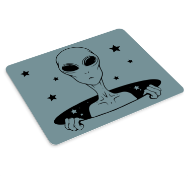 Gaming muismat alien die sterren vasthoudt - TenStickers