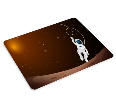 Gaming muismat astronaut vloeiende ruimte - TenStickers