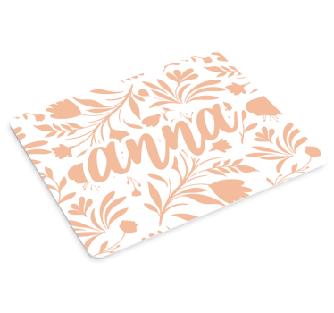Muismat met naam botanische aangepaste accent - TenStickers