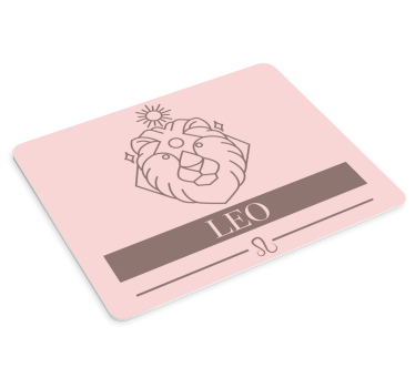 Citaat muismat leeuw zodiac symbool - TenStickers