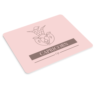 Muismat met naam capricornus geit symbool - TenStickers