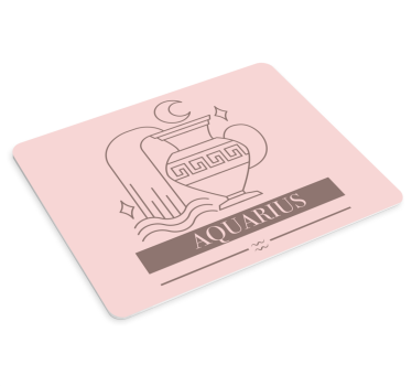 Muismat met naam waterman symbolische afbeelding - TenStickers
