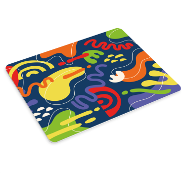 Patronen muismat levendige abstracte spiralen - TenStickers