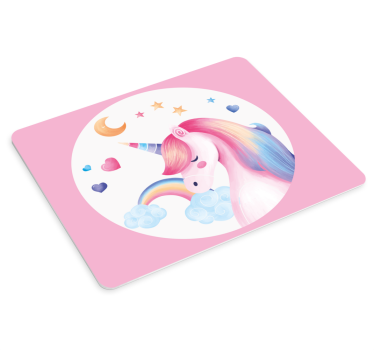 Grillige eenhoornfantasie muismat - TenStickers