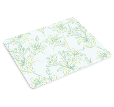 Patronen muismat elegante bloeiende elementen - TenStickers