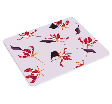 Patronen muismat bloemig elegant motief - TenStickers