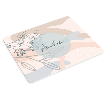 Muismat met naam gepersonaliseerd naam accent - TenStickers