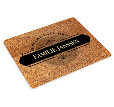 Gepersonaliseerde familienamen muismat - TenStickers