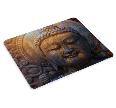 Boeddha stambeeld gezicht muismat - TenStickers