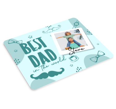 Beste vader Muismat met naam - TenStickers