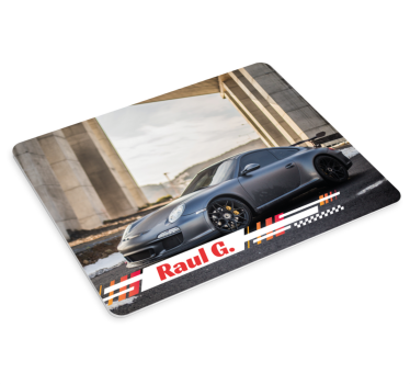 Auto's racen Muismat met naam - TenStickers