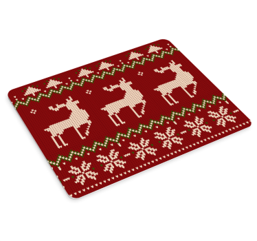 Gebreid patroon Muismat kerst - TenStickers