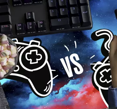 Gaming muismat versus gaming controllers - TenStickers