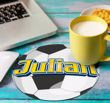 Aangepaste bal Muismat met naam - TenStickers