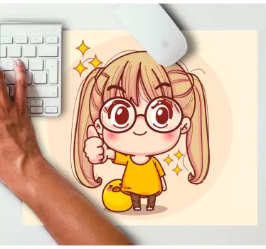 Anime muismat vrolijk cartoon personage - TenStickers