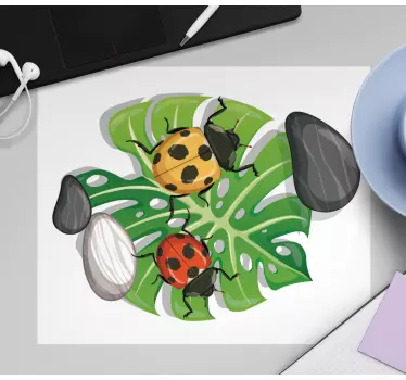 Cartoon monstera meer muismatten - TenStickers