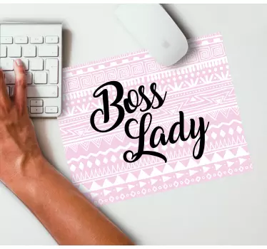 Citaat muismat boss lady inspiratie - TenStickers