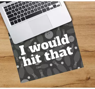 Citaat muismat bowling quote display - TenStickers