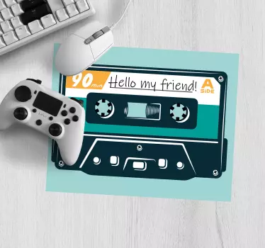 Citaat muismat classic audio cassette citaat - TenStickers