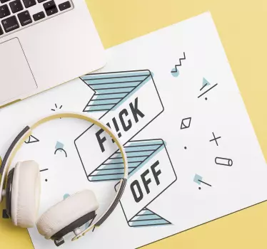 Citaat muismat duidelijke boodschap verklaring - TenStickers
