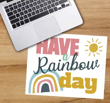 Citaat muismat heb een regenboog - TenStickers