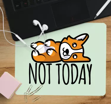 Citaat muismat speelse vos zegt - TenStickers