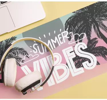 Citaat muismat tropische zomer vibes - TenStickers