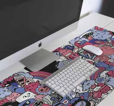 Fantasie anime vinyl XXL muismat - TenStickers