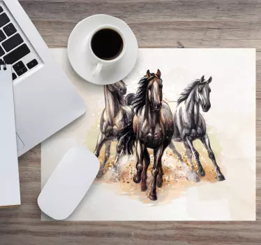 Galopperende majestueuze paarden originele muismat - TenStickers