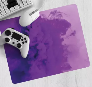 Gaming muismat abstract paarse draaikolk - TenStickers