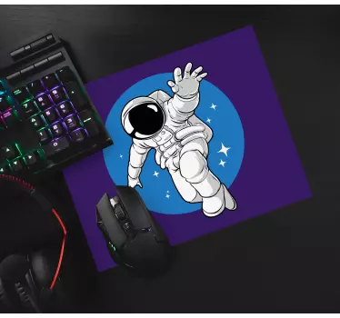 Gaming muismat astronaut in de ruimte - TenStickers