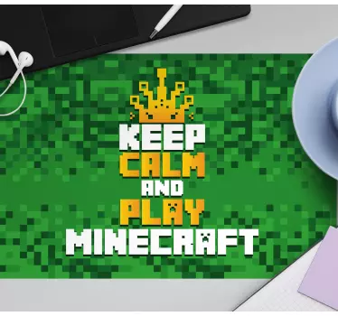 XXL Gaming muismat Blijf kalm en speel - TenStickers