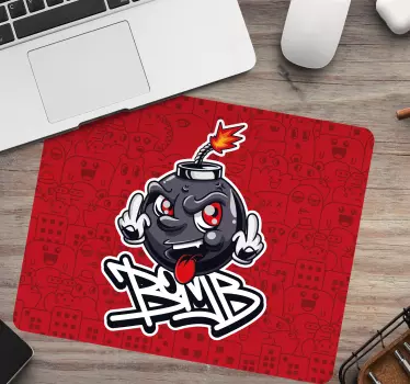 Gaming muismat cartoon bom karakter - TenStickers