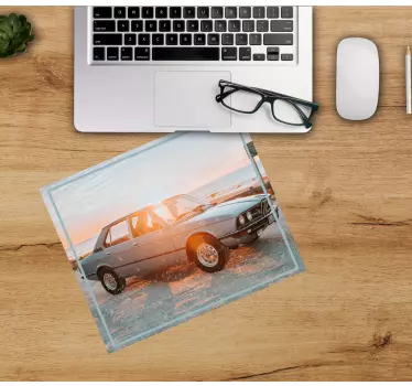 Gaming muismat classic car aan zee - TenStickers