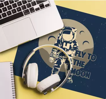 Gaming muismat cosmonaut ontdekt het heelal - TenStickers