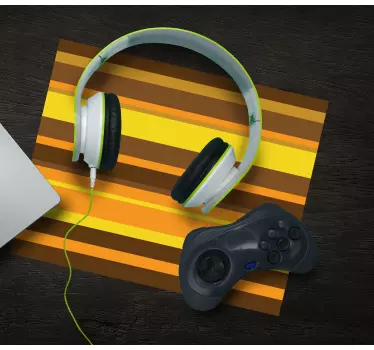 Gaming muismat dappere gestreepte patroon - TenStickers
