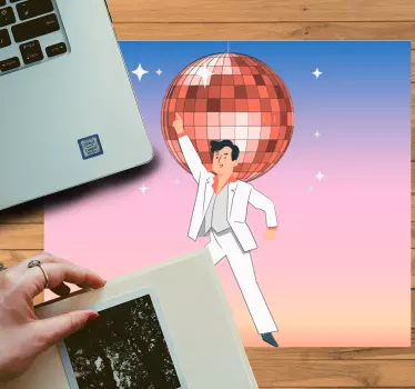 Gaming muismat disco bal dans - TenStickers