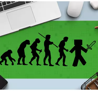 Minecraft evolutie gaming XXL muismat - TenStickers
