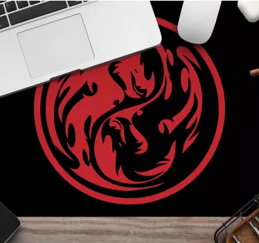Gaming muismat fierce dragon embleem - TenStickers