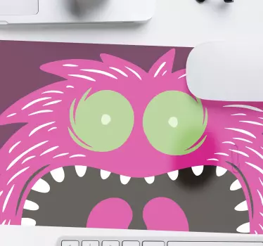 Gaming muismat fierce pink creature - TenStickers