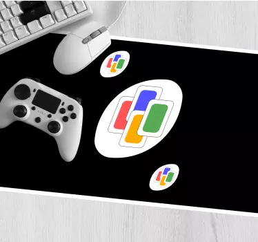 Gaming muismat kleurrijke speelkaarten - TenStickers